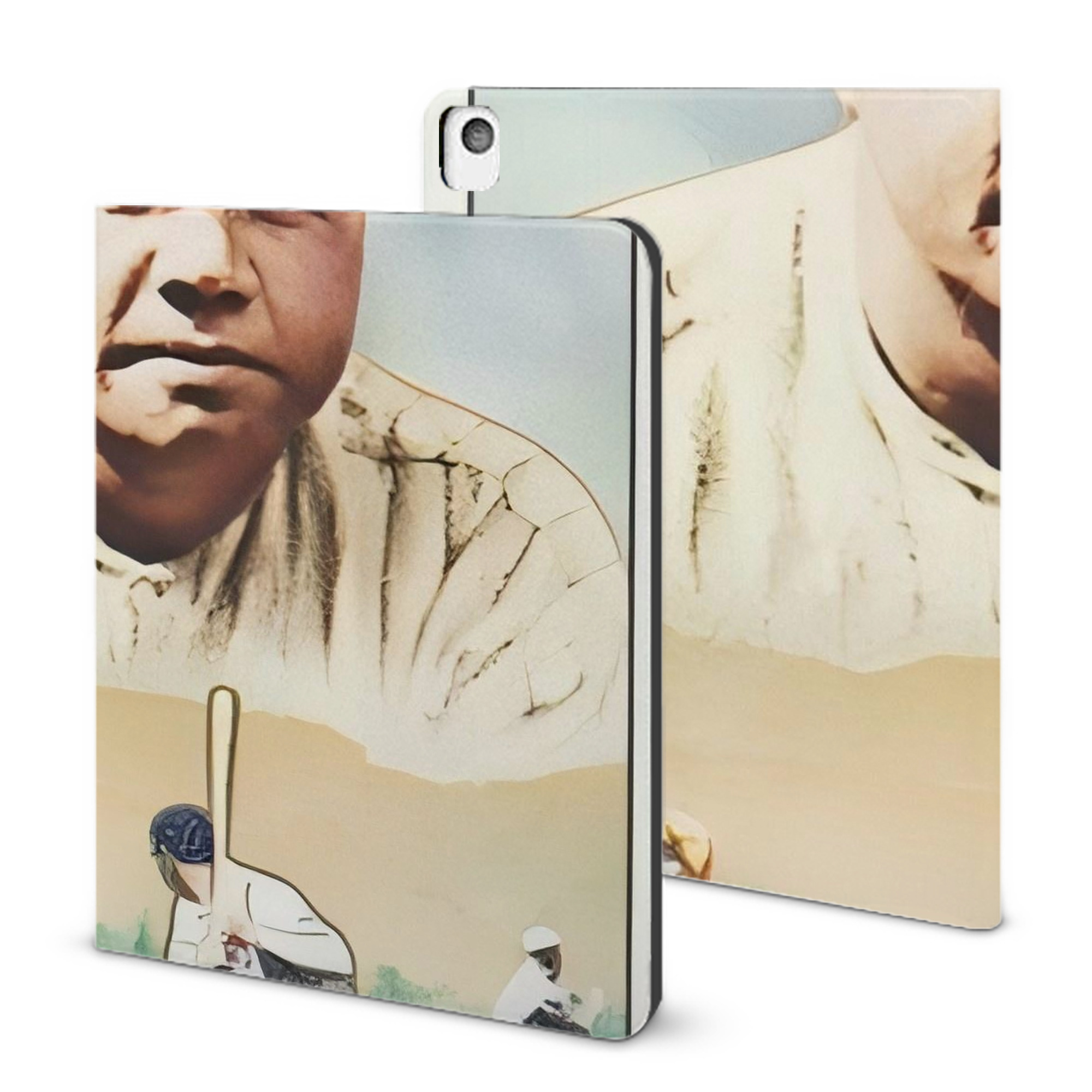 Babe Ruth 18 IPad Book-Style Case With Pencil Slot – Slim PU & TPU Cover – Full Protection, Precise Fit, Water & Scratch Resistant